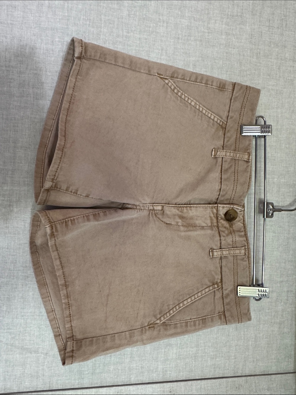 American Eagle Outfitters Taupe High-Rise Casual Shorts